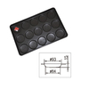 DZ715 PFA Coating 3.5" Non-Stick Hamburger Roll Tray-15 Cups 