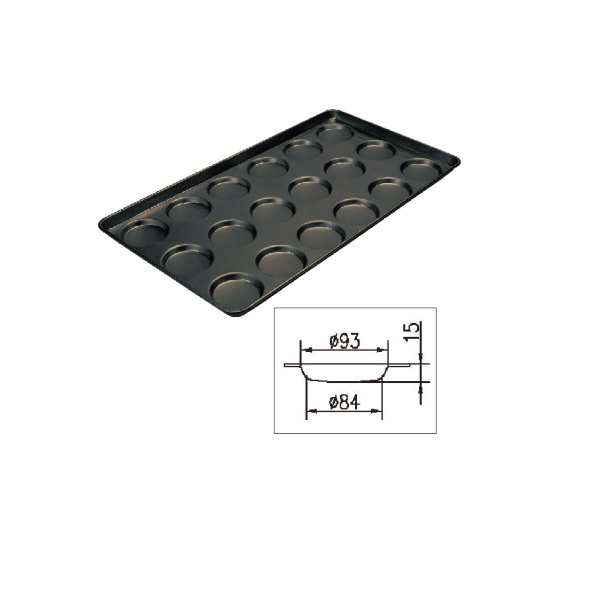 MY13231 3.5" Non-Stick Hamburger Roll Tray-18 Cups,Hamburger Bun Bread Pan Burger Bun Tray 