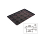 MY13241 Baking Tray , 3.5" Non-Stick Hamburger Roll Tray-15 Cups 
