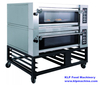 Luxury Stainless Steel Electric 2 Decks 4 Trays Electric Deck Oven with Stone Base Commercial Deck Pizza Bread Baking Oven 