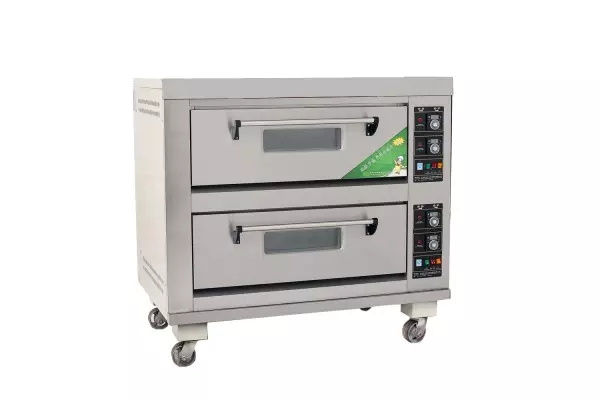 Economical Type Commercial 2 Decks 4 Trays Electric Deck Baking Oven Bread Maker Bakery Machine 