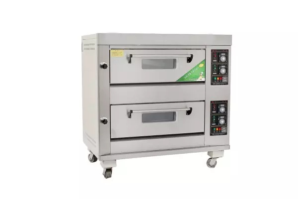 Economical Type Commercial 2 Decks 4 Trays Gas Bread Oven for Sale Gas Deck Pizza Oven 