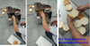 Automatic Small Table Top Bun Slicer Hamburger Bun Slicer Bun Bread Cutting Machine