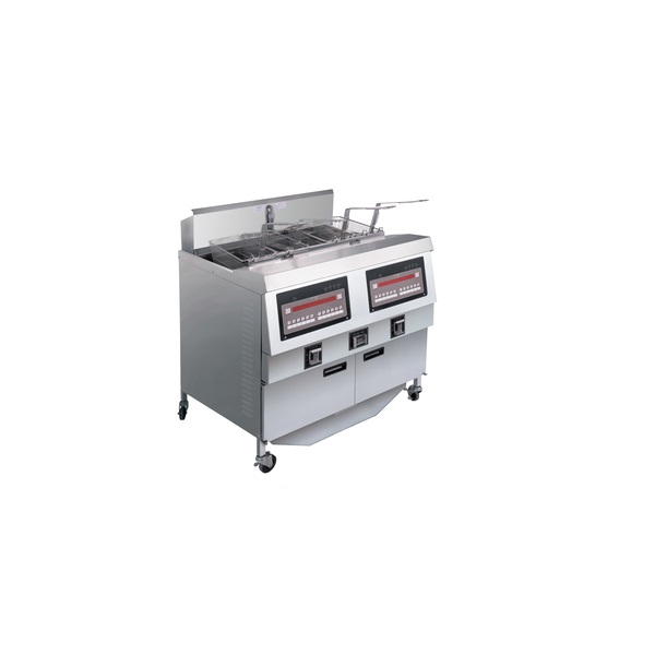 OFE-322 Comptuer Panel Electric Double Tanks Open Fryer Chips Fryer (Two Tanks Four Baskets) 