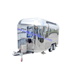 Stainless Steel Mobile Food Trailer / Factory Customized Food Truck / Silver Mobile Food Van /Chicken Grill Food Truck for Sale