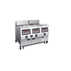 OFG-323 Comptuer Panel Gas Three Tanks Open Fryer Broasted Chicken Machine Used Open Fryer KFC Chicken Frying Food Gas Open Fryer(Three Tanks Six Baskets)