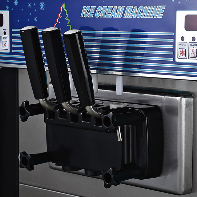 BQ858 China Commercial Automatic Ice Cream Machine Maker 3 Flavors Soft Serve Ice Cream Machine