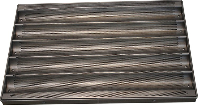 5 Rows Non-stick Coating Perforated French Bread Baguette Baking Tray MY14201