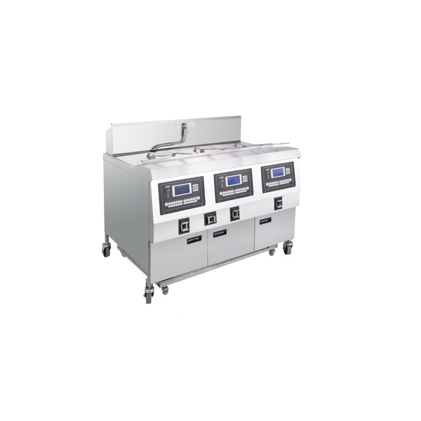 OFG-323L LCD Panel three thanks big capacity Gas Open fryer China open fryer manufacturer (Three Tanks Six Baskets)