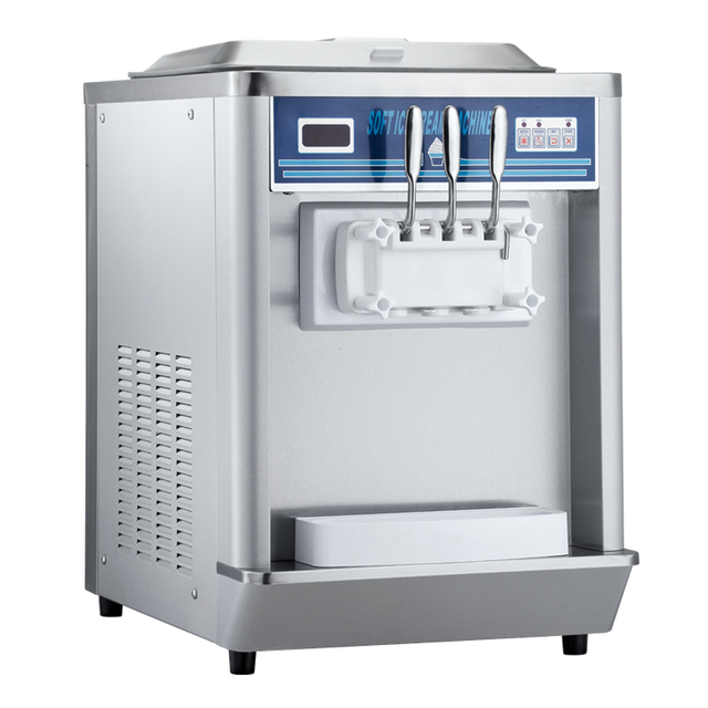 BQ816 Table Top Soft Ice Cream Machine Ice Cream Maker with 2 Flavors And 1 Mixed Flavor 